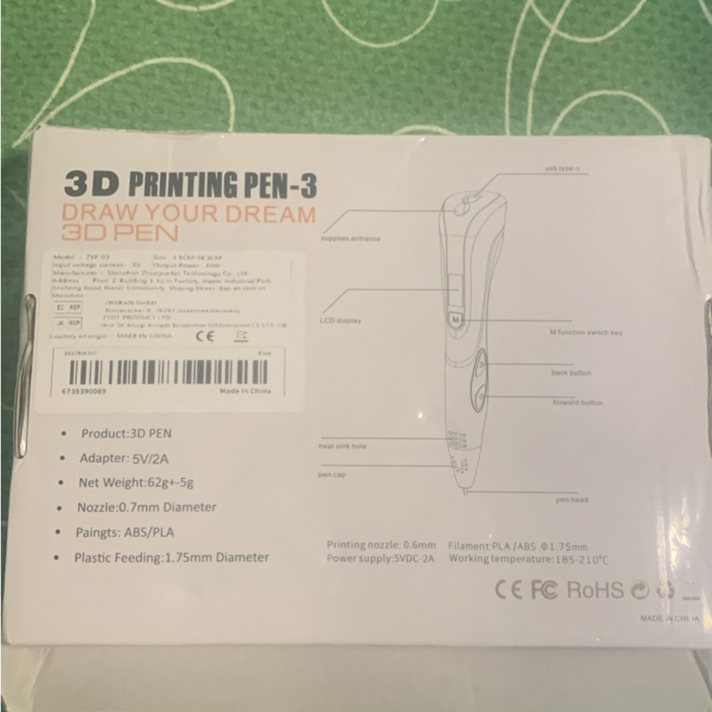 New 3D printing pen